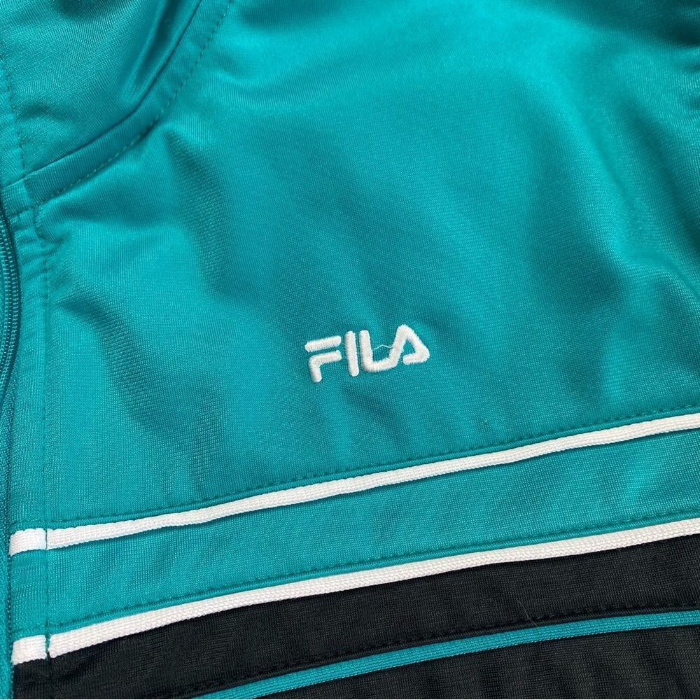 Fila Track Running Athletic Zip Front Jacket Sz L - Picture 5 of 14